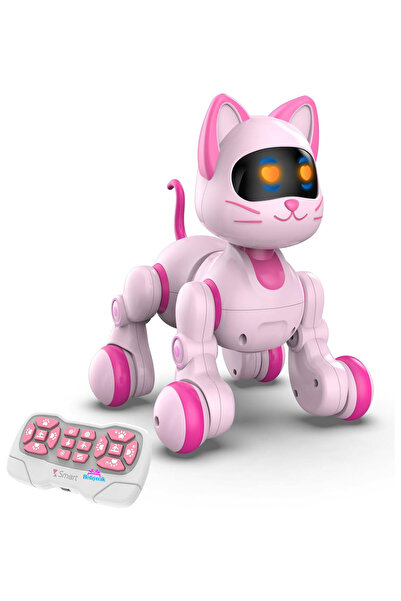 hediyecik Rc Kumandalı Akıllı Robot Kedi Sensörlü Şarjlı Full Fonksiyon