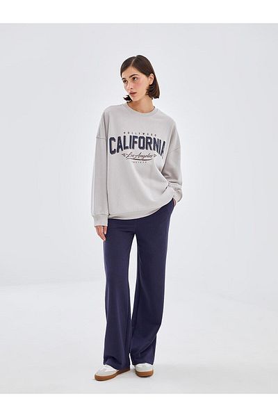 LC Waikiki LCW Vision Elastic Waist Straight Wide Leg Women's Sweatpants