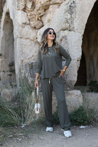 bytugcekaya Χακί Modal Basic Σετ
