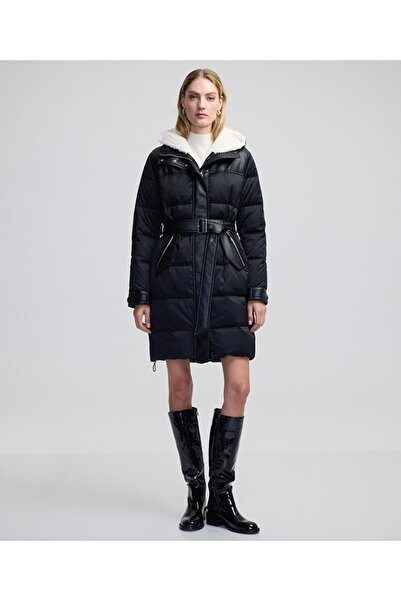 İpekyol Colorblock Coat with Removable Collar