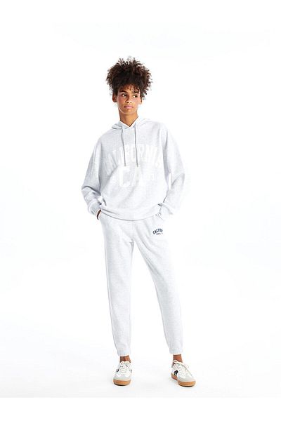 LC Waikiki Pantaloni de sport Jogger pentru femei cu imprimeu cu talie elastică XSIDE