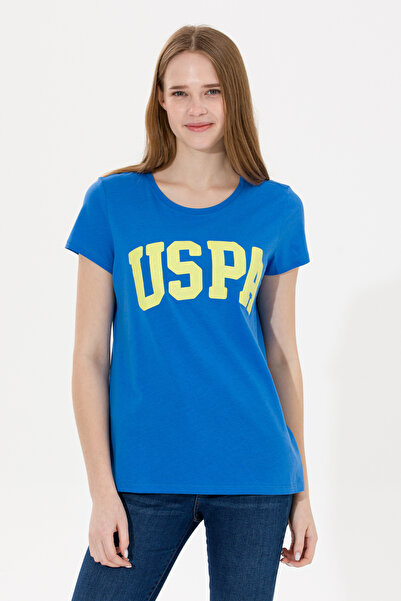 U.S. Polo Assn. Cobalt blue Crew Neck Women's T-Shirt -50269557-VR045