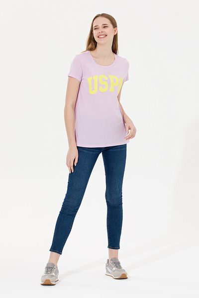 U.S. Polo Assn. Tricou pentru femei Magnolia cu gât crew - 50269557 -VR211
