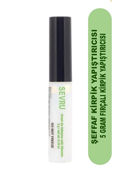 SEVRU Brush-On Adhesive Clear 5g Takma Kirpik Yapıştırıcısı Fırçalı Suya Daya...