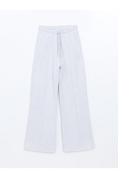 LC Waikiki Pantaloni de trening pentru femei XSIDE gri Melange cu talie elastică