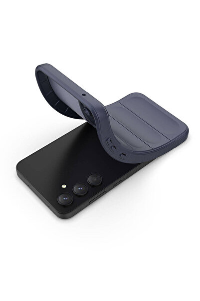 m.tk moveteck Samsung Galaxy S24 Fe Kılıf Kamera Korumalı Kabartmalı Yumuşak Renkli Silikon Kapak içi Kadife