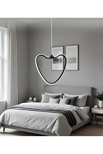 burenze Modern Tasarım Heart Kalp Led Avize Şık Görsel Ledli Uzun Ömürlü 1. S...