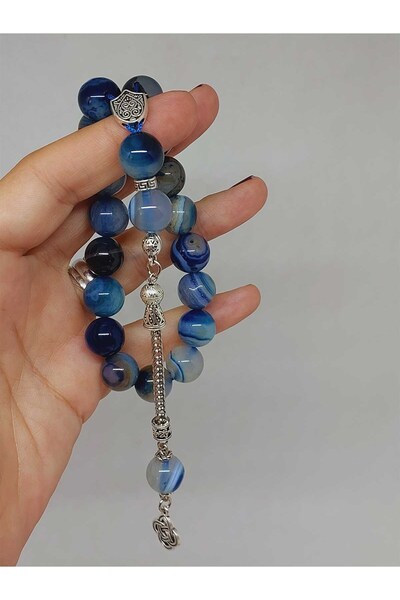 Yasamtohumu Piatra de agat 17 Efe Tesbih 12mm (53360)