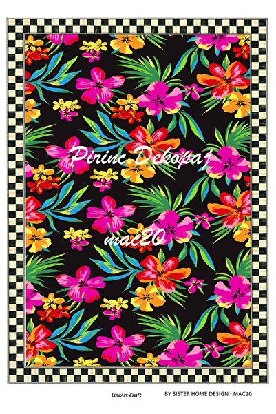LİNEART Lineart Brass Decopage Paper 29X42 No:Mac20
