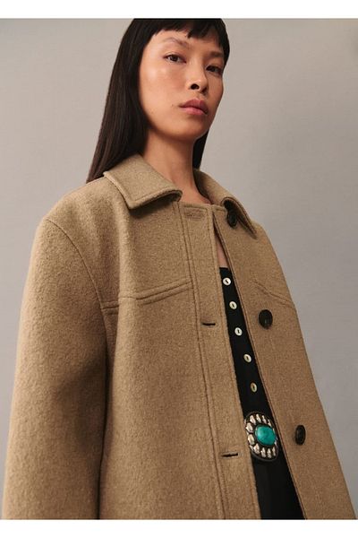 MANGO Woman Oversize Μάλλινο Παλτό