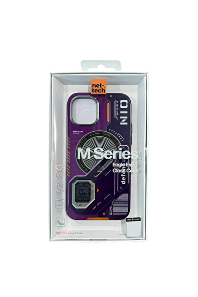 Nettech iPhone 13 Compatible Nt-N043 Magsafe Luxury Back Protection Case - Purple