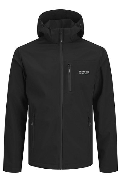 Jack & Jones JJTAYLOR Μαύρο παλτό Softshell - 12259615