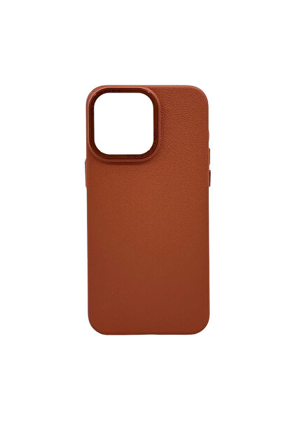 Nettech iPhone 14 Pro Max Compatible Nt-N021 Luxury Back Protection Case - Brown