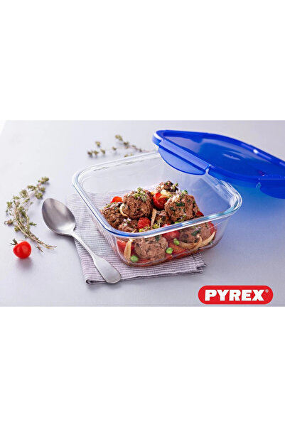 Pyrex Cook&Go 1.5L Square Storage Dish with Airtight Lid - Versatile Freezer-to-Oven Solution