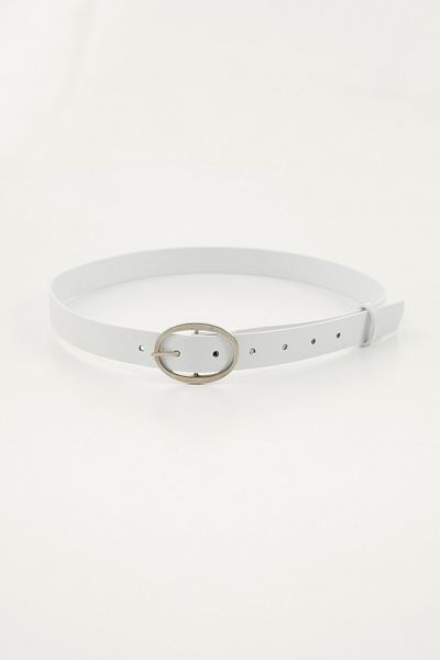 Fulla Moda Oval Cut Buckle Belt