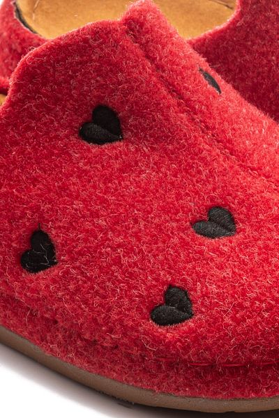 Twigy Red Children's House Slippers - Bouquet 30/35