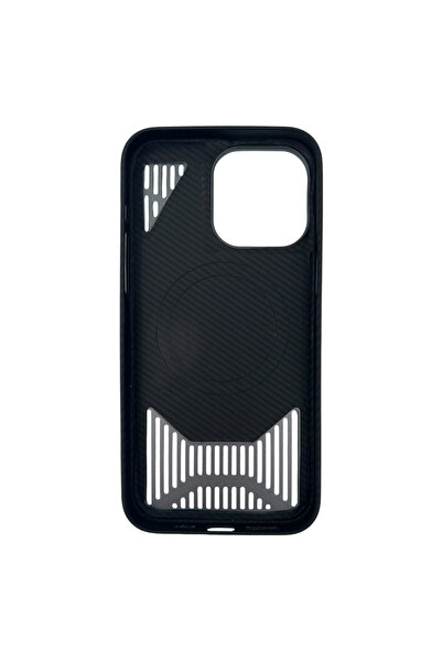 Nettech iPhone 15 Pro Max Compatible Nt-N042 Luxury Magsafe Back Protection Case - Black