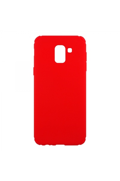 Nettech Samsung Galaxy J600 J6 Uyumlu Plane Seri Arka Koruma Kılıf - Kırmızı