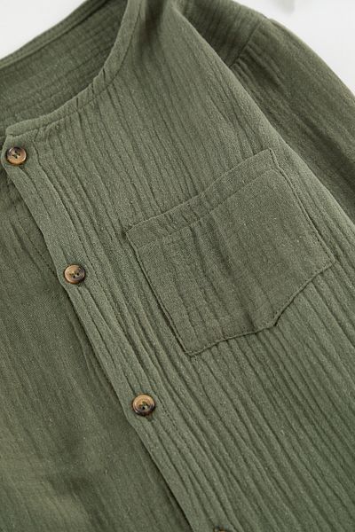 TRENDYOLKIDS Green Boy's Plain Knitted Top and Bottom Set Tkdaw25Au00097