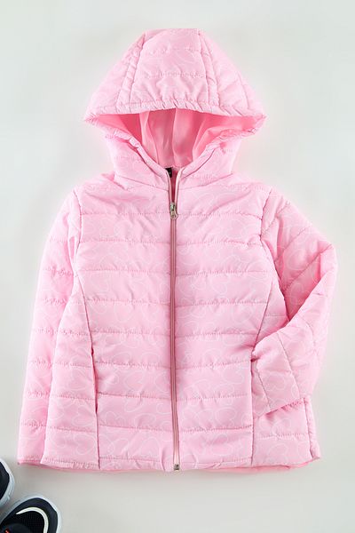 TRENDYOLKIDS Ροζ κοριτσίστικο παλτό με κουκούλα TKDAW25MO00015