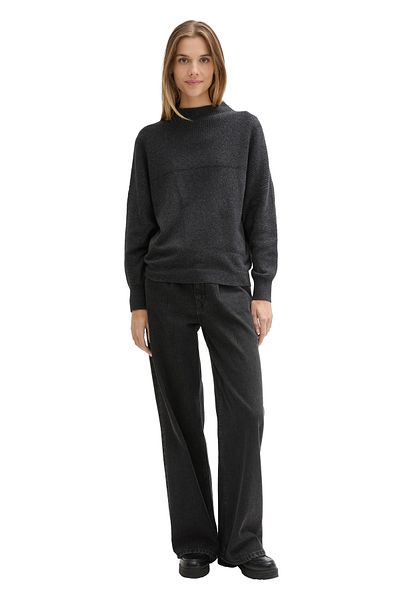 Tom Tailor Denim pulover cu liliac împletit