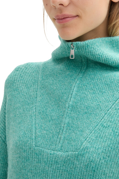 Tom Tailor Denim Troyer cu fermoar confortabil