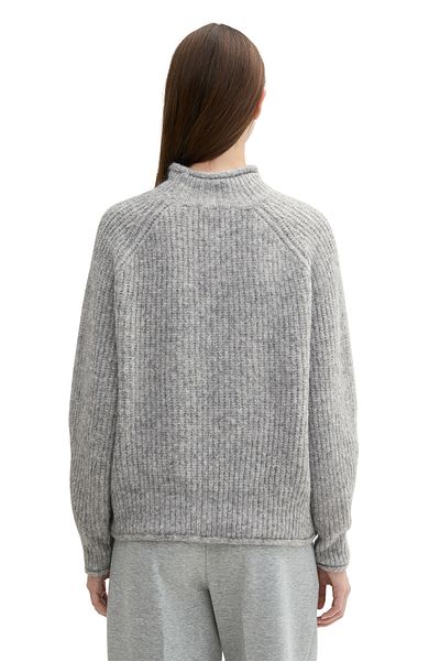 Tom Tailor Denim Chlupatý svetr s výstřihem