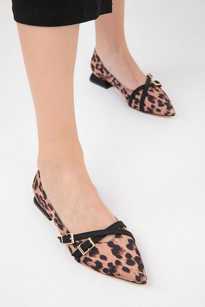 SOHO Klassische Damenschuhe mit Absatz und Leopardenmuster – 19764