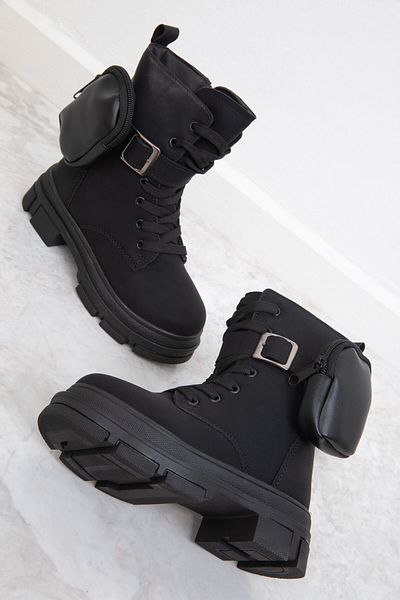 SOHO Schwarze, matte Kinderstiefel und Stiefeletten 19837