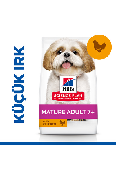 Hill's SCIENCE PLAN Tavuklu Küçük ve Mini Irk +7 Yaşlı Köpek Maması 1.5 Kg