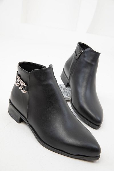 SOHO Schwarz-Platin Damenstiefel & -stiefeletten 16536