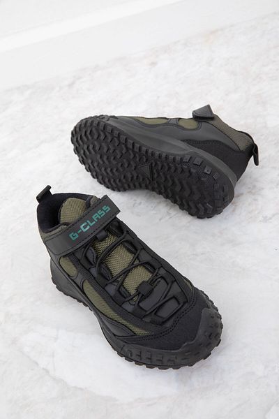 SOHO Schwarz-Khaki Kinderstiefel und Stiefeletten 19860