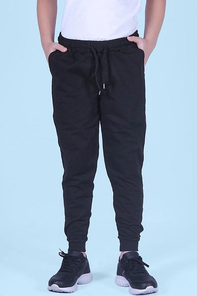 TRENDYOLKIDS Black Boy's Sweatpants Tkdaw25Ea00014