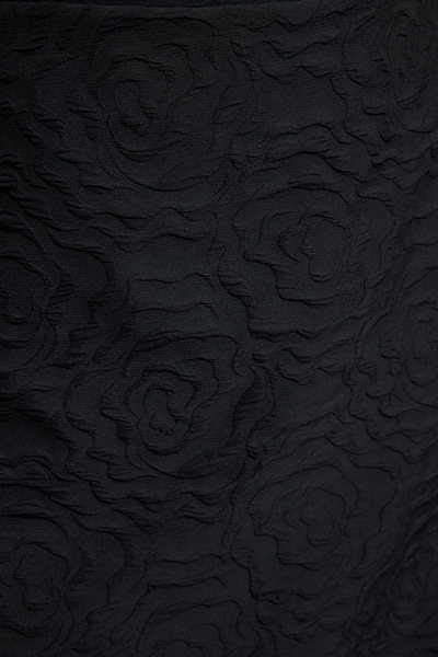 Trendyol Curve Fekete rózsa mintás kötött nagy méretű szoknya