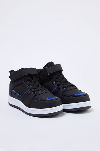 TRENDYOL SHOES Pantofi sport negri cu velcro pentru trekking pentru băieți și copii TAKAW25SN00026