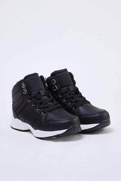 TRENDYOL SHOES Pantofi sport pentru copii, negri, cu șireturi 
 TAKAW25SN00025