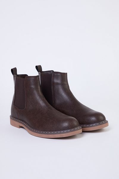 TRENDYOL SHOES حذاء تشيلسي للرجال - بني، مرن TAKAW25BO00041