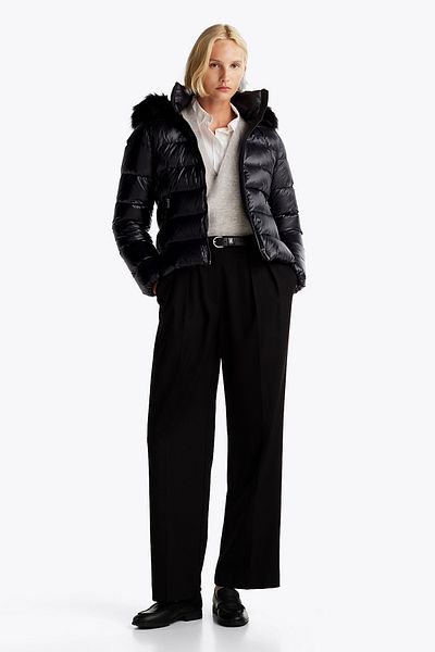 Tommy Hilfiger Gloss down Tyra Jkt with Fur