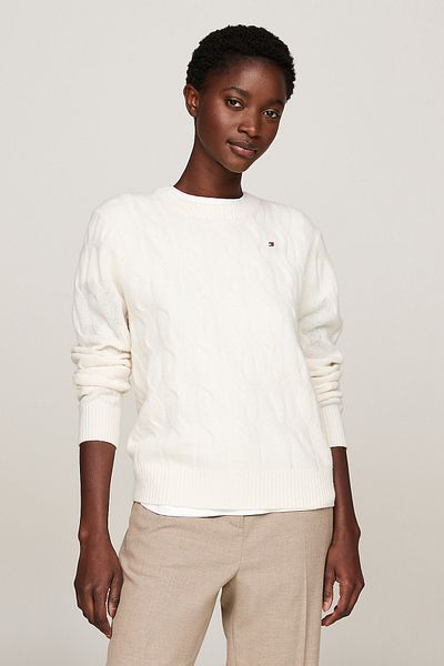 Tommy Hilfiger SOFT WOOL CABLE C-NK