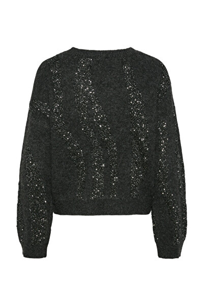 PIECES Pcrada Ls O-Neck Sequin Knit