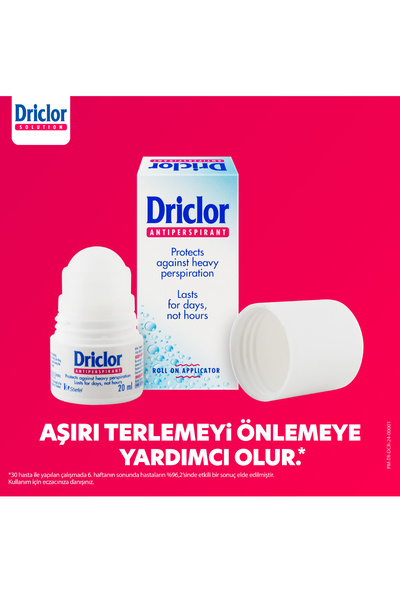 Driclor Aşırı Terleme Önleyici Antiperspirant Roll-On 20ml X2 + Çanta Hediye