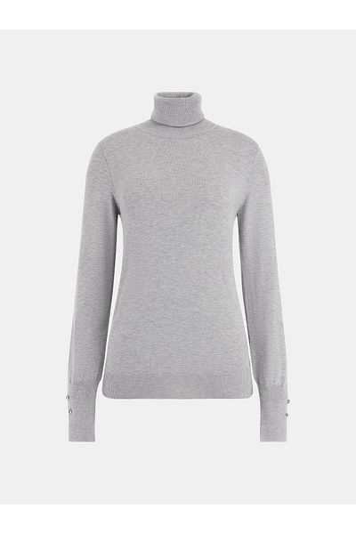 Guess PAULE TN LS SWEATER - ECO VISCOSE POLY HOLLY YARN