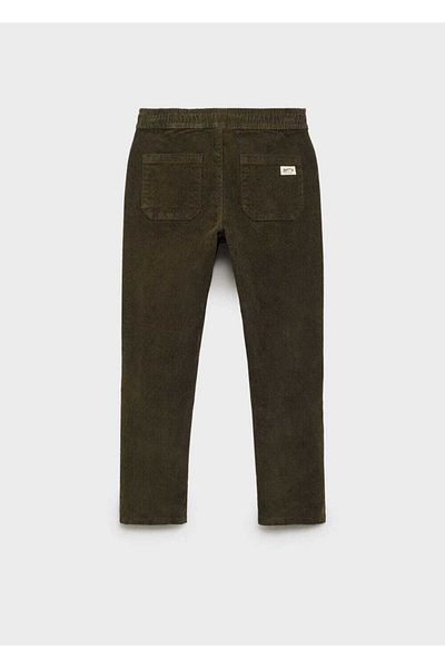 MANGO Kids Corduroy Trousers with Elastic Waist