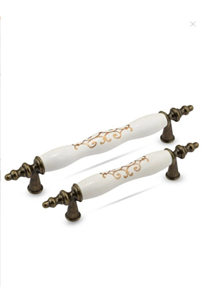 DKSDİZAYN Antik Osmanlı 96 Mm Polimer Mutfak Dolap Çekmece Kulpu Kulpları