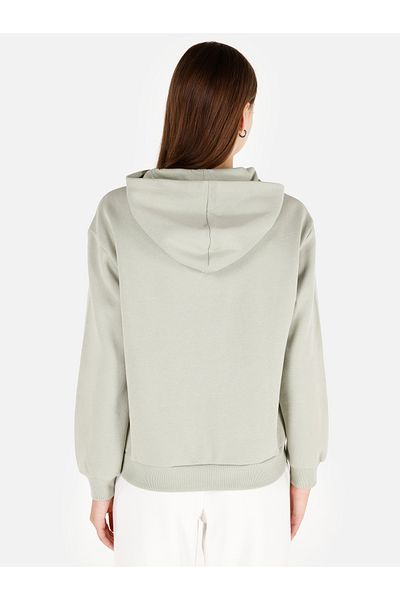 Colin's Дамски суитшърт с качулка и джоб, зелен, стандартна кройка, CL1070188