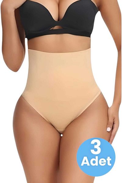 Uniquetrenders Women's Seamless High Waist Tummy Tightening String Corset Set of 3
