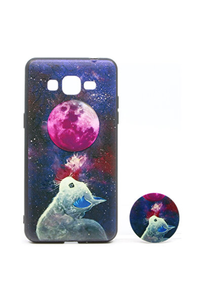 Nettech Samsung Galaxy G531 Grand Prime Uyumlu Desenli Popsocket Seri Arka Ko...