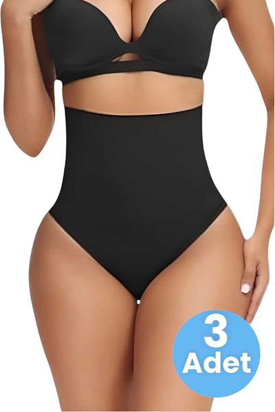 Uniquetrenders Women's Seamless High Waist Tummy Tightening String Corset Set of 3