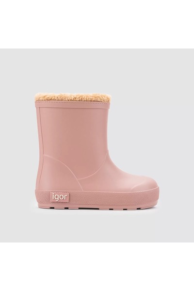IGOR Igor Yogi Borreguito Girl's Pink Furry Rain Boots