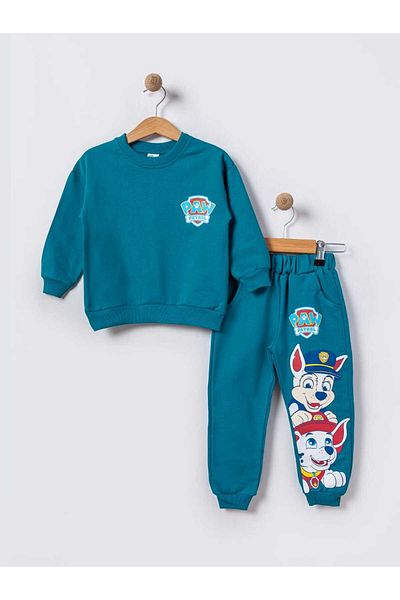 minikiss Combed Cotton 100% Cotton Boy's Bottom Top Set